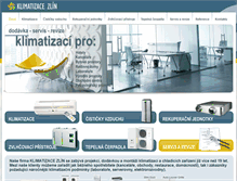 Tablet Screenshot of klimatizacezlin.cz
